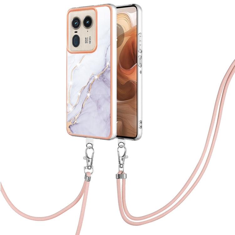 Electroplating Marble Dual-side IMD Phone Case with Lanyard, Series 2 My Store