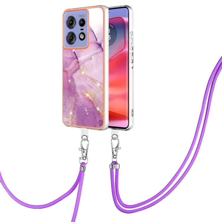 Electroplating Marble Dual-side IMD Phone Case with Lanyard, Series 1 My Store