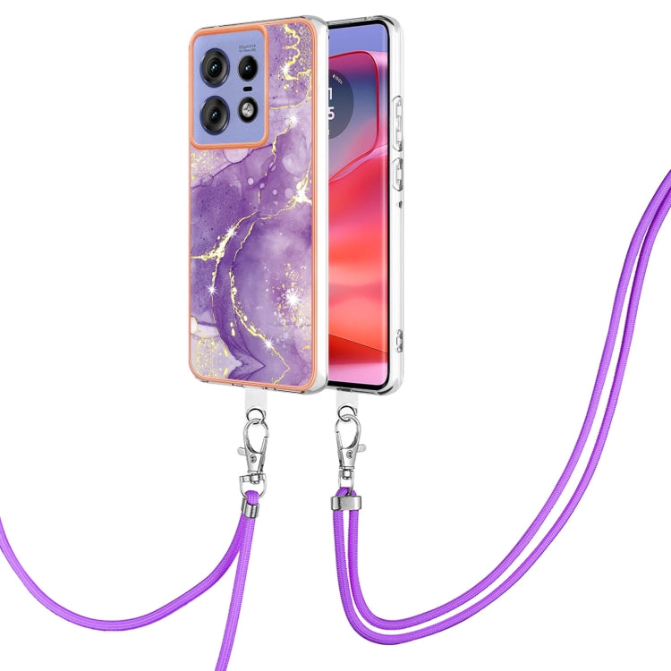 Electroplating Marble Dual-side IMD Phone Case with Lanyard, Series 1 My Store