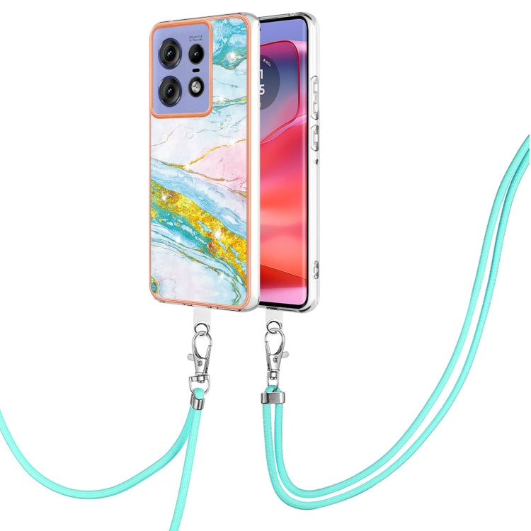 Electroplating Marble Dual-side IMD Phone Case with Lanyard, Series 1 My Store