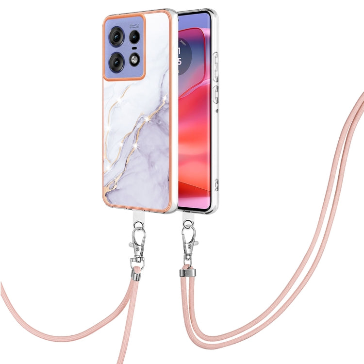 Electroplating Marble Dual-side IMD Phone Case with Lanyard, Series 1 My Store