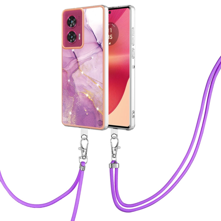 Electroplating Marble Dual-side IMD Phone Case with Lanyard, Series 1 My Store