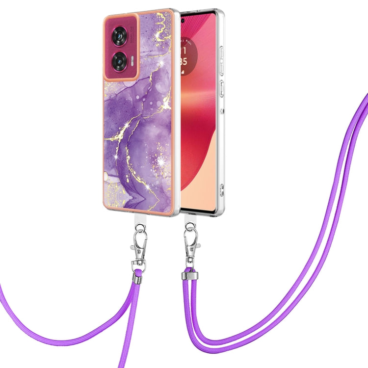 Electroplating Marble Dual-side IMD Phone Case with Lanyard, Series 1 My Store