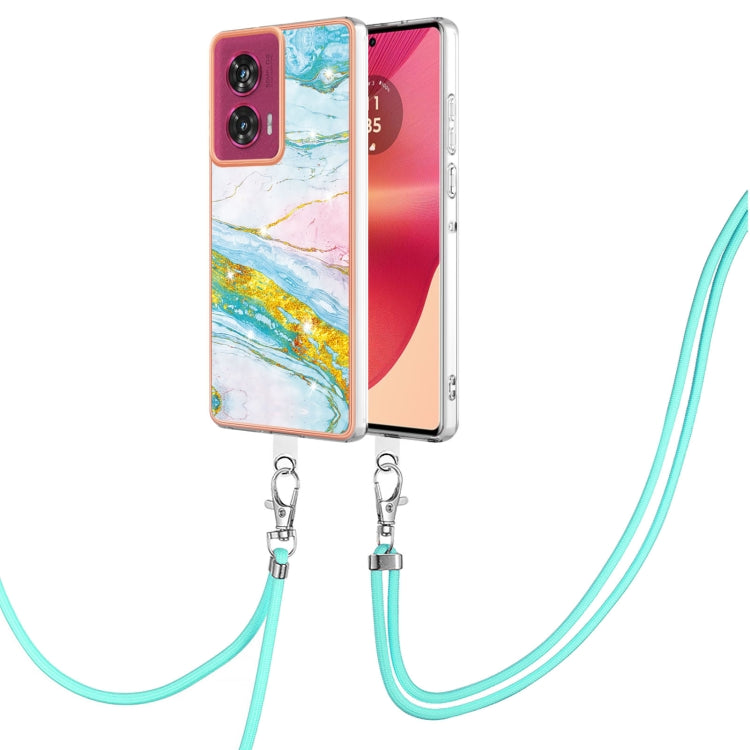 Electroplating Marble Dual-side IMD Phone Case with Lanyard, Series 1 My Store