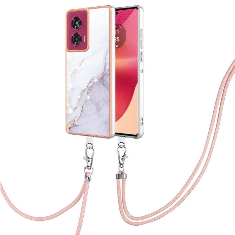 Electroplating Marble Dual-side IMD Phone Case with Lanyard, Series 1 My Store