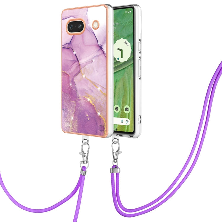 Electroplating Marble Dual-side IMD Phone Case with Lanyard, Series 1 My Store