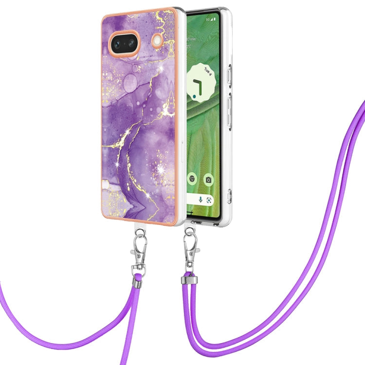 Electroplating Marble Dual-side IMD Phone Case with Lanyard, Series 1 My Store