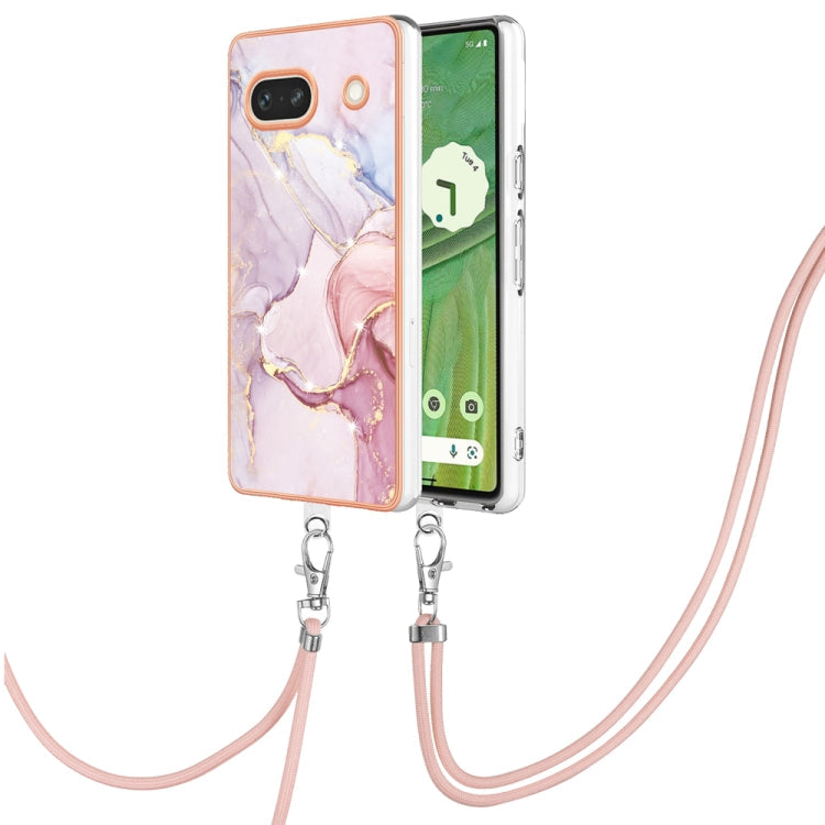 Electroplating Marble Dual-side IMD Phone Case with Lanyard, Series 1 My Store