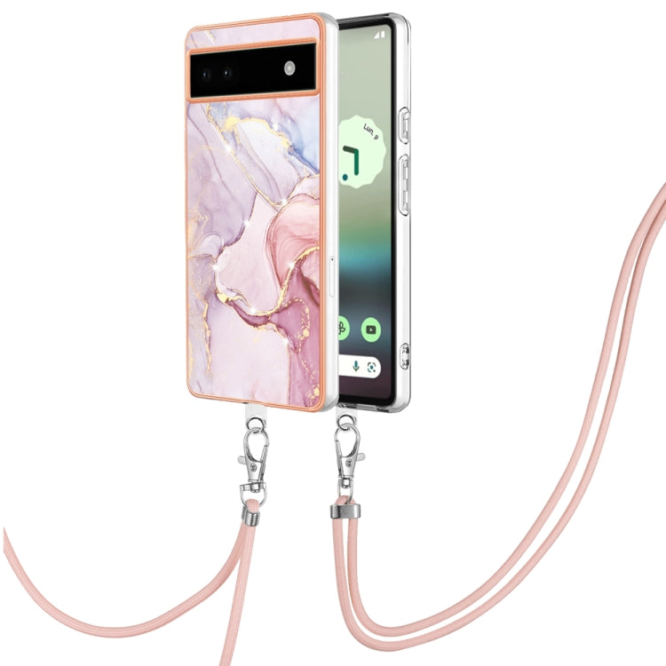 Electroplating Marble Dual-side IMD Phone Case with Lanyard, Series 2 My Store