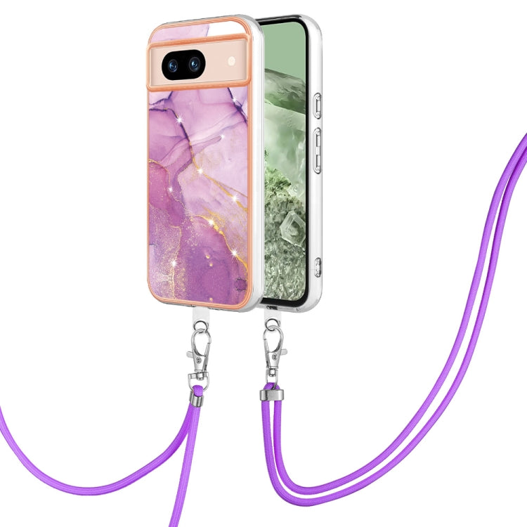 Electroplating Marble Dual-side IMD Phone Case with Lanyard, Series 1 My Store