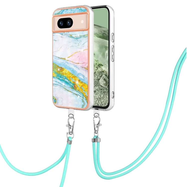 Electroplating Marble Dual-side IMD Phone Case with Lanyard, Series 1 My Store