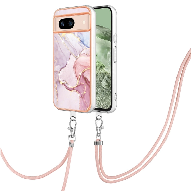 Electroplating Marble Dual-side IMD Phone Case with Lanyard, Series 1 My Store