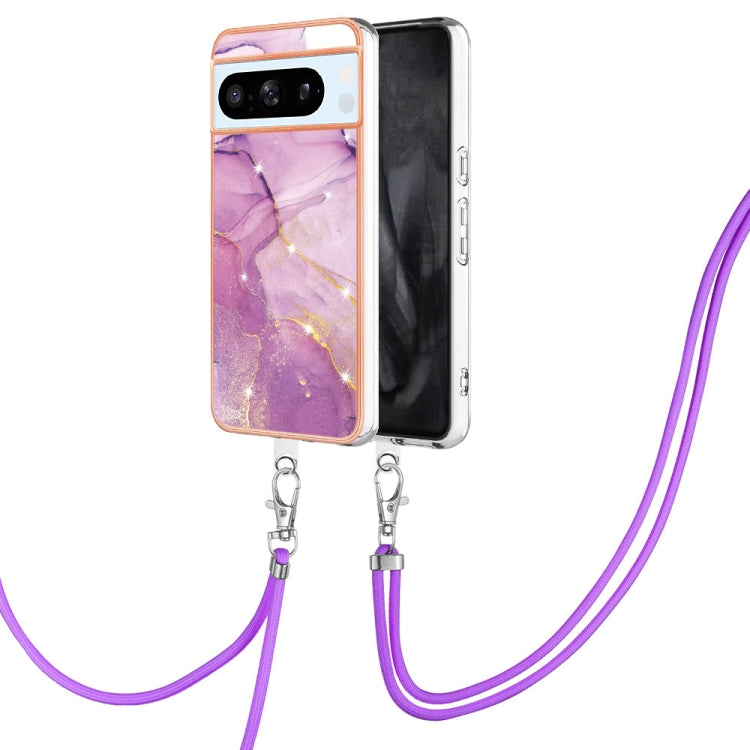 Electroplating Marble Dual-side IMD Phone Case with Lanyard, Series 1 My Store