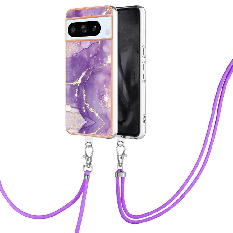 Electroplating Marble Dual-side IMD Phone Case with Lanyard, Series 1 My Store