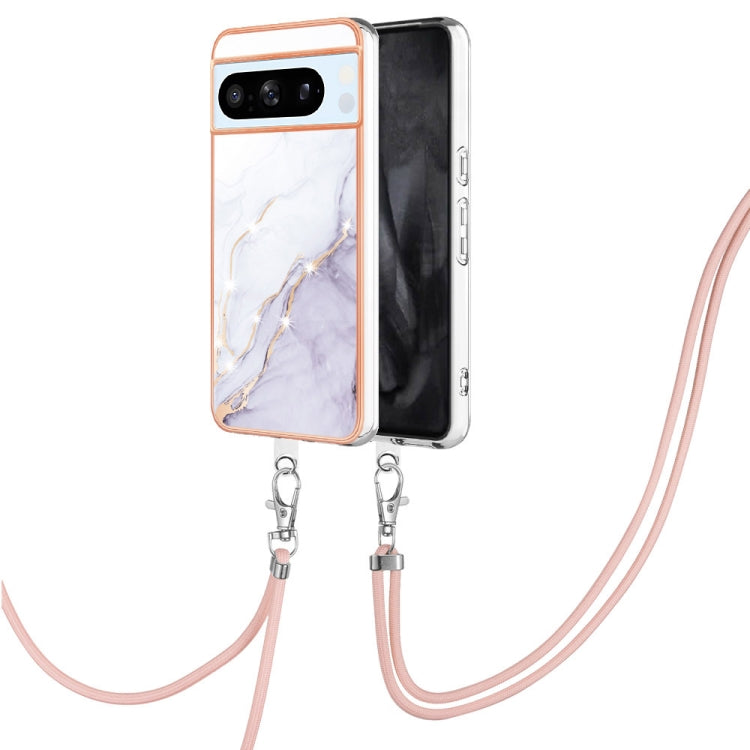 Electroplating Marble Dual-side IMD Phone Case with Lanyard, Series 1 My Store