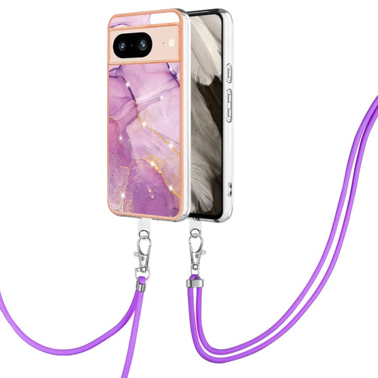 Electroplating Marble Dual-side IMD Phone Case with Lanyard, Series 2 My Store