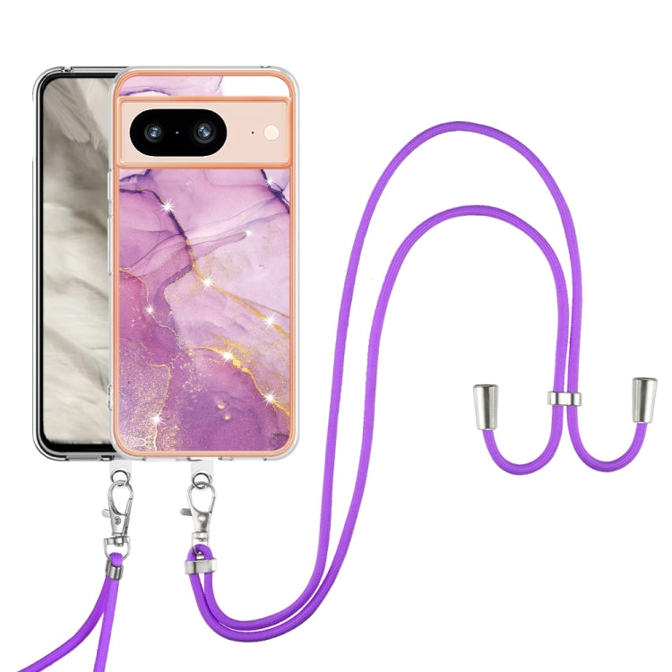 Electroplating Marble Dual-side IMD Phone Case with Lanyard, Series 2 My Store