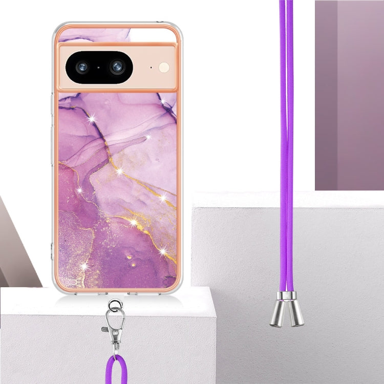 Electroplating Marble Dual-side IMD Phone Case with Lanyard, Series 2 My Store