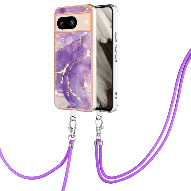 Electroplating Marble Dual-side IMD Phone Case with Lanyard, Series 2 My Store