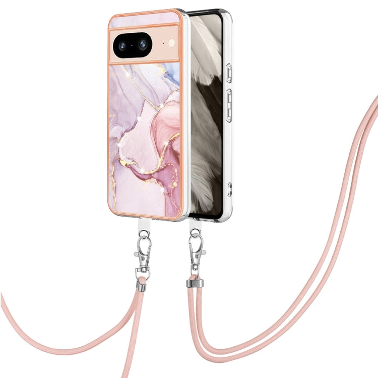 Electroplating Marble Dual-side IMD Phone Case with Lanyard, Series 2 My Store