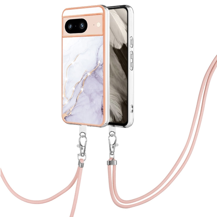 Electroplating Marble Dual-side IMD Phone Case with Lanyard, Series 2 My Store