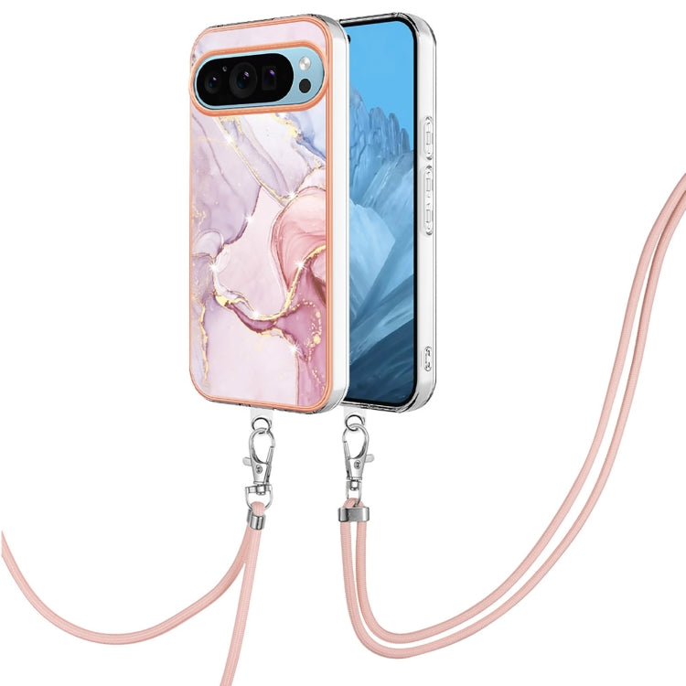 Electroplating Marble Dual-side IMD Phone Case with Lanyard, Series 1 My Store