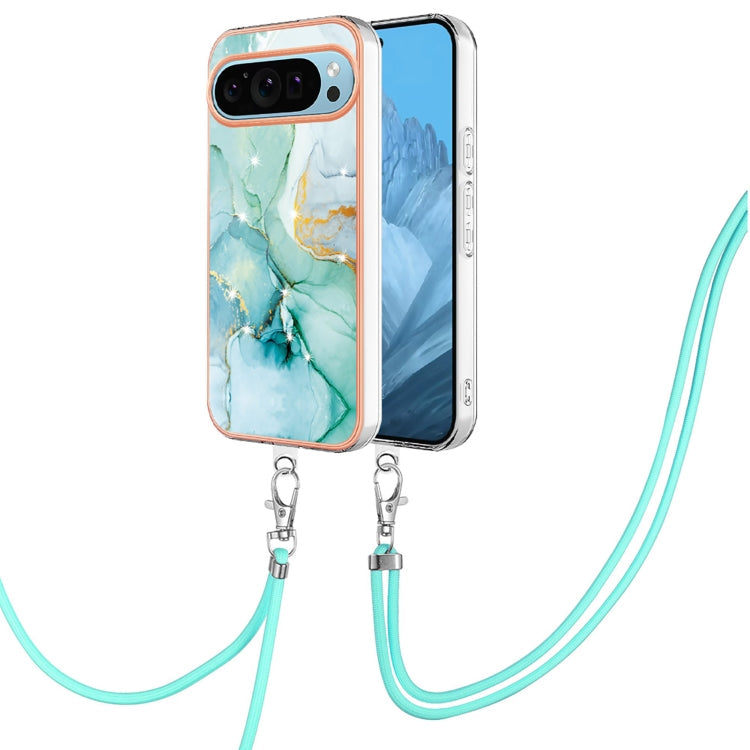 Electroplating Marble Dual-side IMD Phone Case with Lanyard, Series 1 My Store