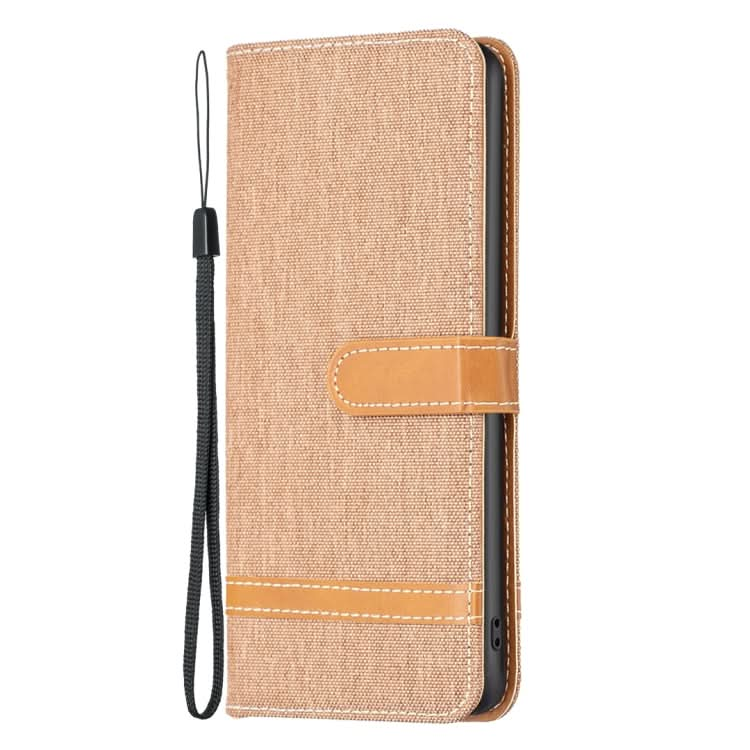 Color Block Denim Texture Leather Phone Case, Series 1