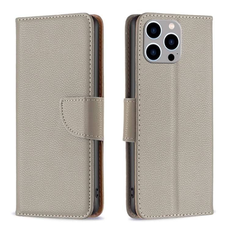 Litchi Texture Pure Color Flip Leather Phone Case, Series 3