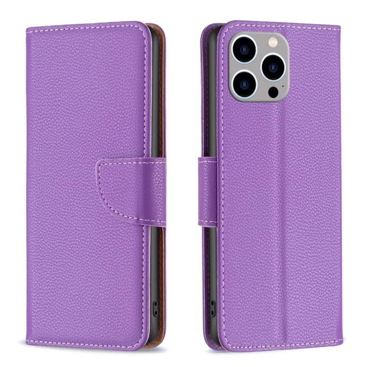 Litchi Texture Pure Color Flip Leather Phone Case, Series 3