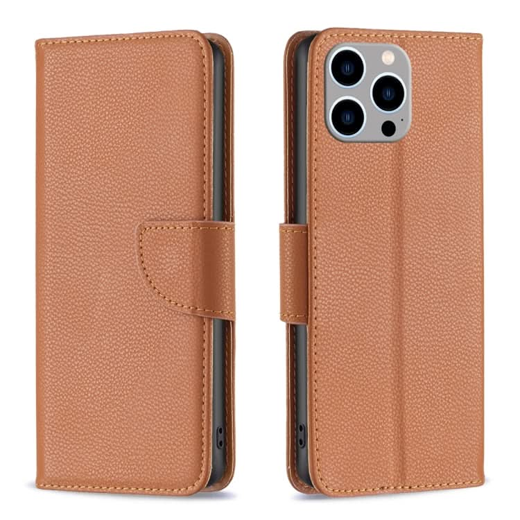 Litchi Texture Pure Color Flip Leather Phone Case, Series 3