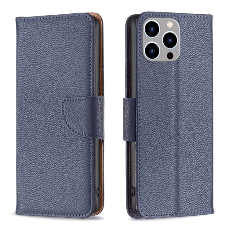 Litchi Texture Pure Color Flip Leather Phone Case, Series 3