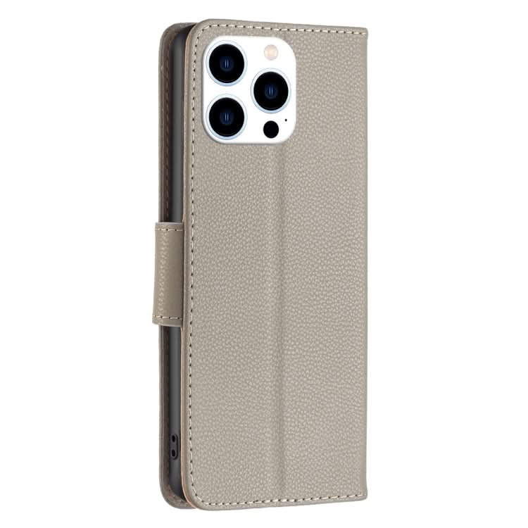 Litchi Texture Pure Color Flip Leather Phone Case, Series 3