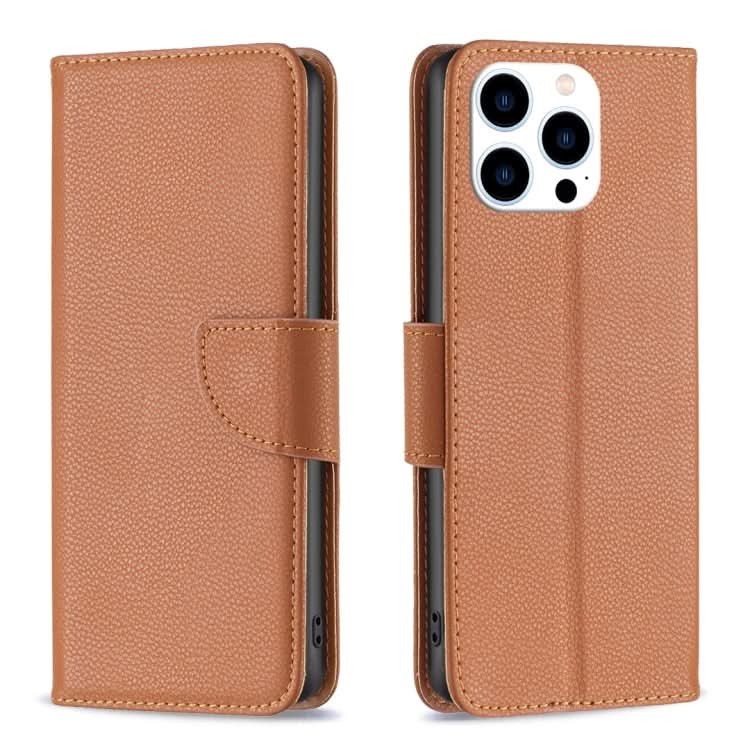 Litchi Texture Pure Color Flip Leather Phone Case, Series 3