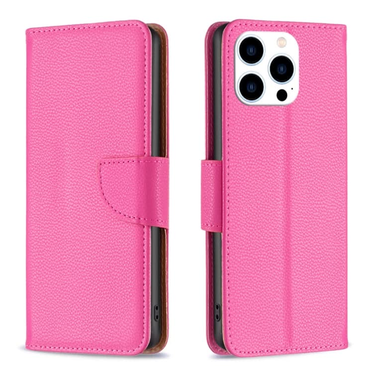 Litchi Texture Pure Color Flip Leather Phone Case, Series 3