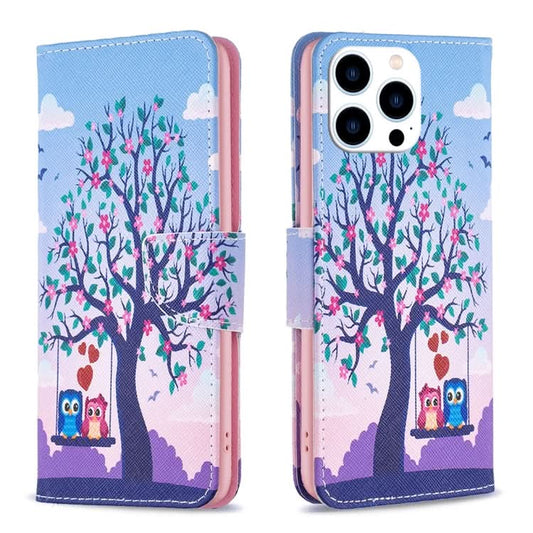 Colored Drawing Pattern Flip Leather Phone Case, Series 1