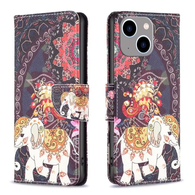 Colored Drawing Pattern Flip Leather Phone Case, Series 1