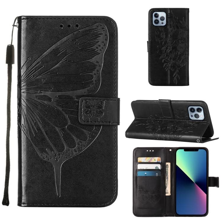 Embossed Butterfly Leather Phone Case, Series 4