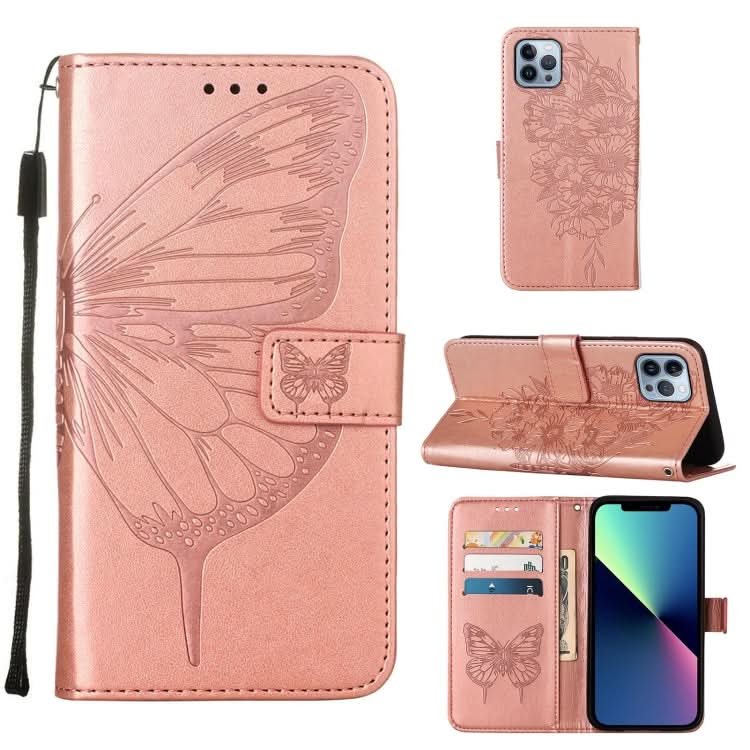 Embossed Butterfly Leather Phone Case, Series 4