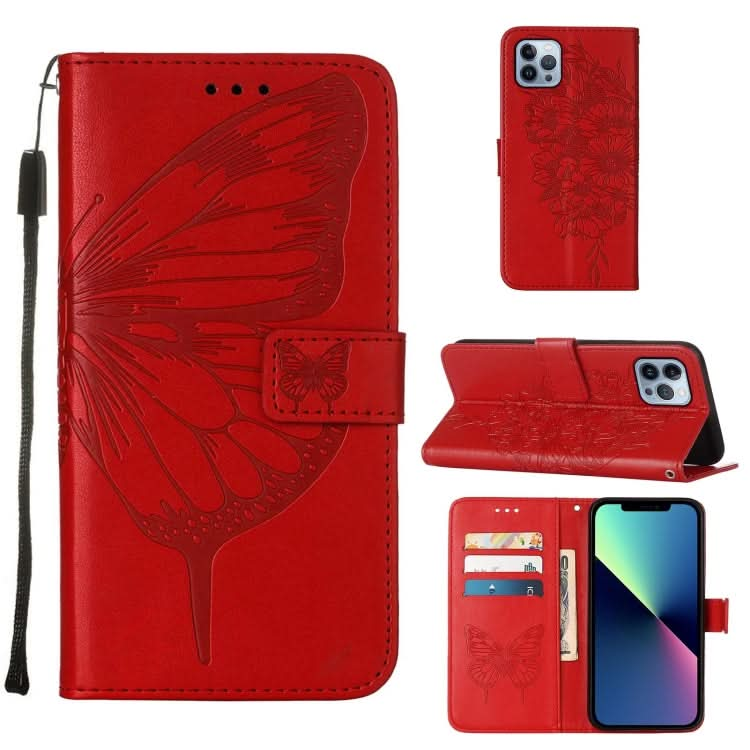 Embossed Butterfly Leather Phone Case, Series 1