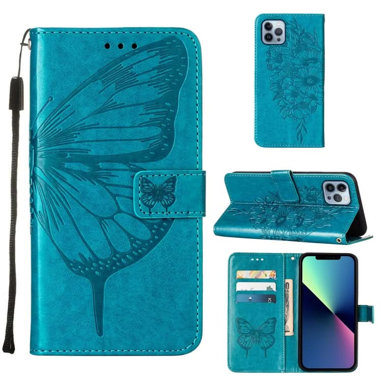 Embossed Butterfly Leather Phone Case, Series 1