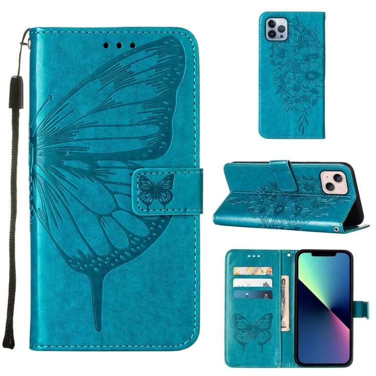 Embossed Butterfly Leather Phone Case, Series 1