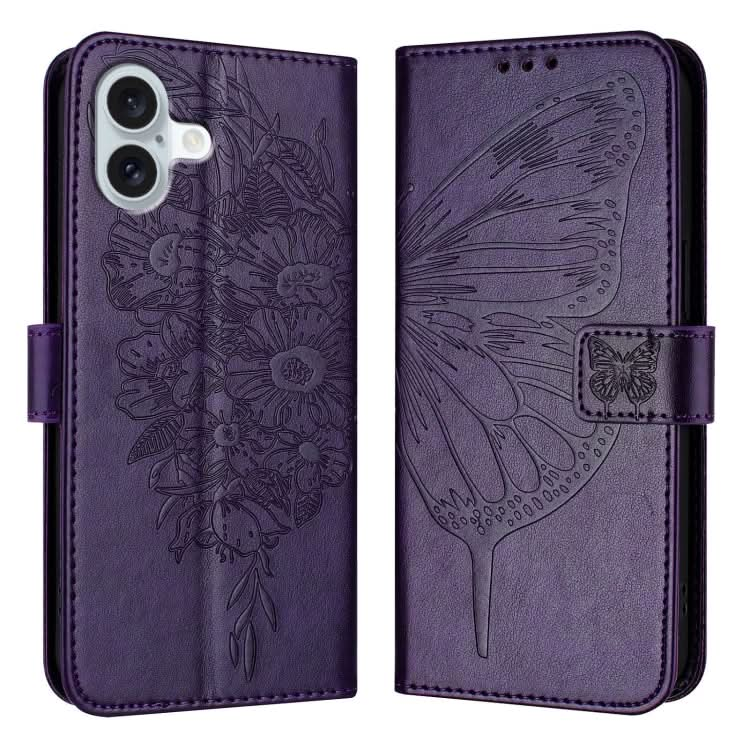 Embossed Butterfly Leather Phone Case, Series 1