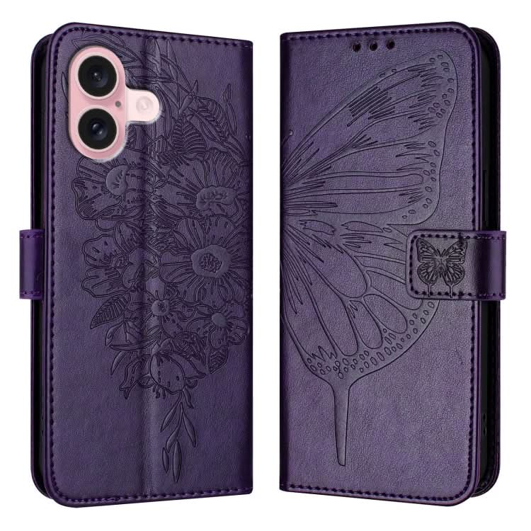 Embossed Butterfly Leather Phone Case, Series 3