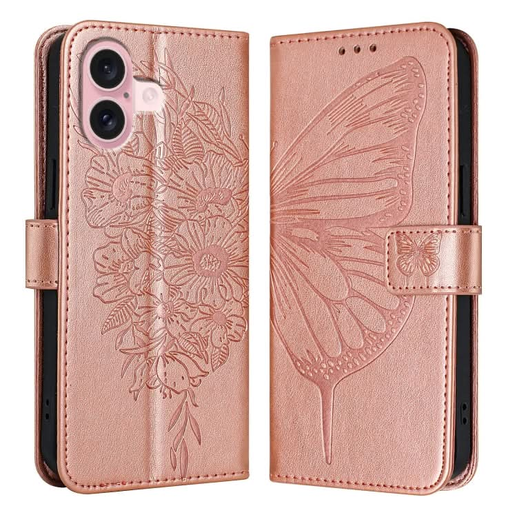 Embossed Butterfly Leather Phone Case, Series 3