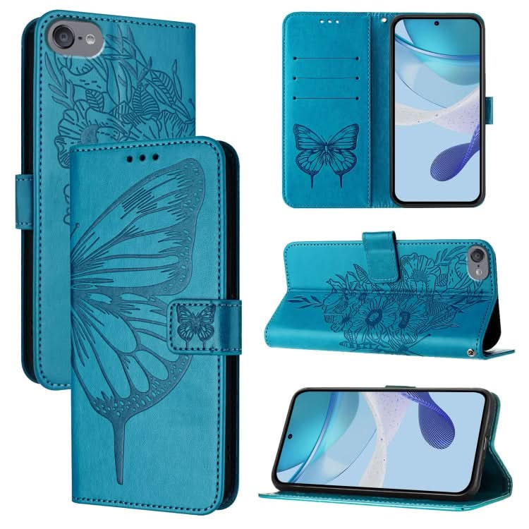 Embossed Butterfly Leather Phone Case, Series 2