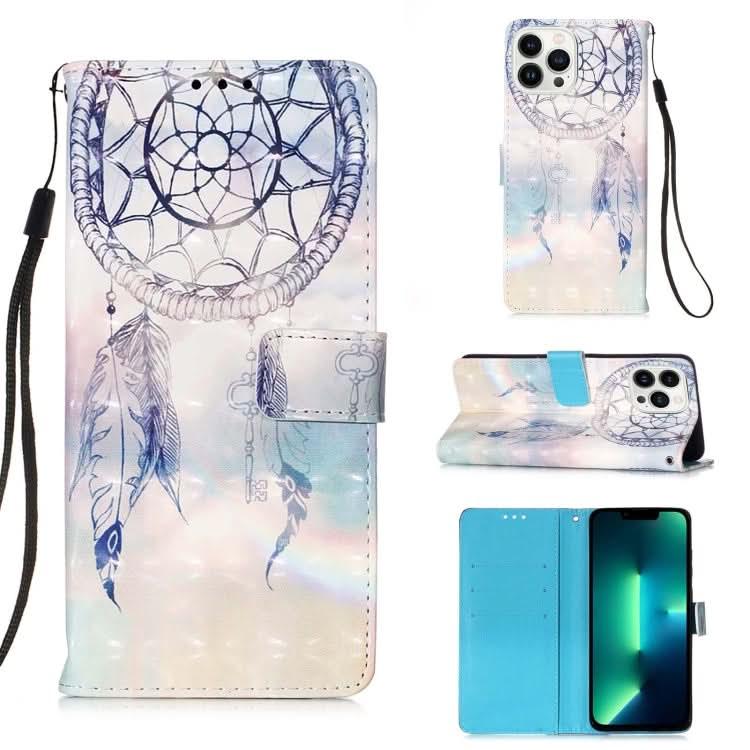 3D Painting Horizontal Flip Leather Phone Case, Series 4