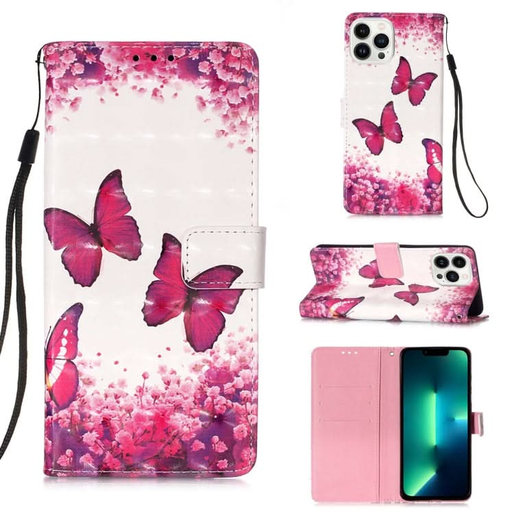 3D Painting Horizontal Flip Leather Phone Case, Series 4