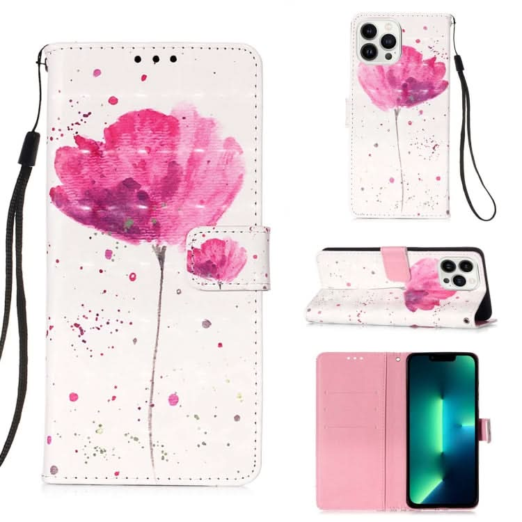 3D Painting Horizontal Flip Leather Phone Case, Series 4