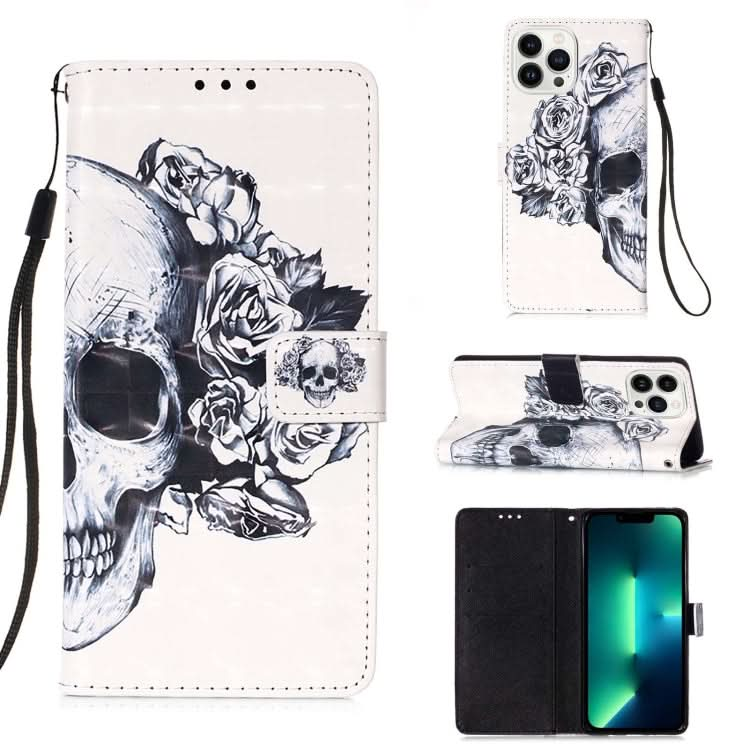 3D Painting Horizontal Flip Leather Phone Case, Series 4